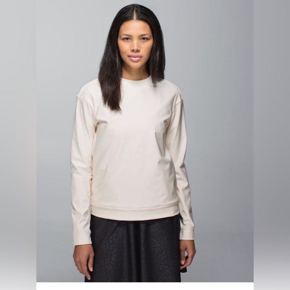 LULULEMON Jacket Departure Top In Ghost  Pullover Lined size 4